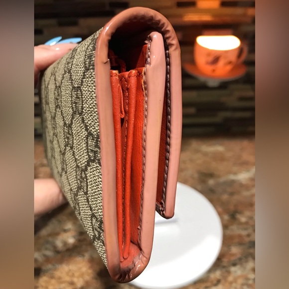 GUCCI GG Supreme Ribbon Flap Coated Canvas Wallet 🔥😍🎀 - Picture 15 of 17